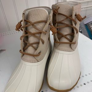 Sperry leather duck boots